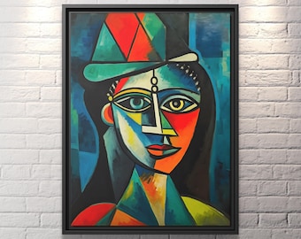 Canvas Print Picasso Cubism Wall Art Picasso Art Decor Extra Large Painting Living room Wall Art Bedroom Painting Picasso Print Art Gift