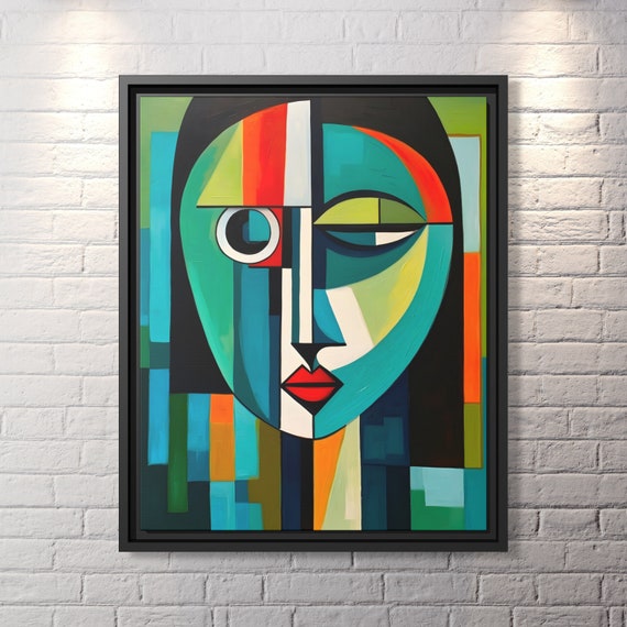 Wall Art Picasso Pint Modern Cubism Painting Picasso Canvas Big Painting Pop Culture Poster Picasso Cubist Wall Art New Homeowner Gift Print