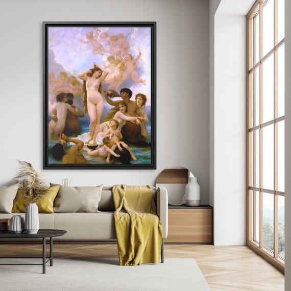 William Adolphe Bouguereau The Birth of Venus William Bouguereau Venus Famous Artwork Venus Wall Art Louvre Museum Art Print Louvre Museum