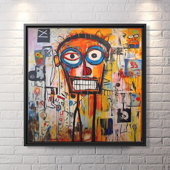 Graffiti Canvas Wall Art Street Art Canvas Print King Modern Wall Art King of Street Art Canvas Print Graffiti Art Creative Wall Decor