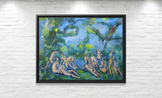Paul Cézanne The Bathers Paul Cezanne Painting French Painter Cezane Famous Art Print Cézanne Impressionism Painting French Impressionism