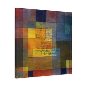 Polyfone architectuur Paul Klee muurkunst Paul Klee schilderij beroemde abstracte Paul Klee print abstract schilderij Paul Klee-kunstwerk Paul Klee