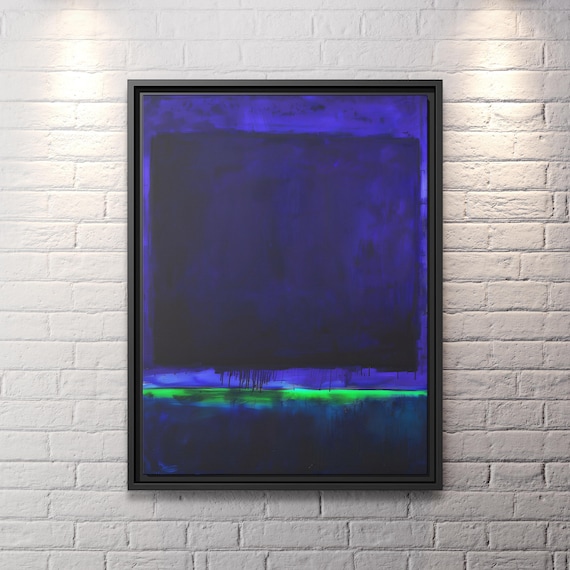 Mark Rothko Painting Gallery Wall Frames Mark Rothko Blue Wall Art Minimalism Painting Abstract Art Work Rothko Poster Huge Wall Art Rothko