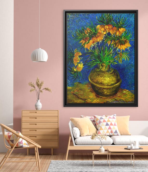 Vincent Van Gogh Imperial Fritillaries in a Copper Vase Van Gogh Flowers Wall Art Impressionism Van Gogh Canvas Print Van Gogh Still Life