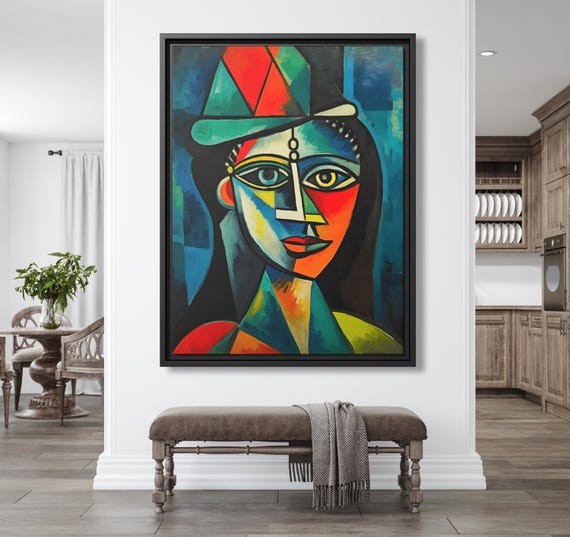 Canvas Print Picasso Cubism Wall Art Picasso Art Decor Extra Large Painting Living room Wall Art Bedroom Painting Picasso Print Art Gift