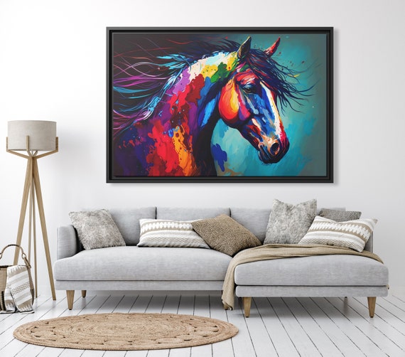 Beautiful Horse Art Majestic Horse Art Abstract Horse Art Running Horse Canvas Print Wild Horse Print Horse Artwork Modern Horse Art Print