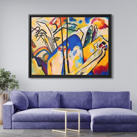 Wassily Kandinsky Composition IV Wall Art Kandinsky Painting Famous Abstract Art Kandinsky Print Large Abstract Painting Kandinsky Artwork