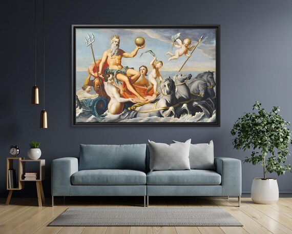 John Singleton Copley The Return of Neptune Painting Sea Greek Mythology Wall Art The Return of Neptune Print Greek Mythology Painting Greek