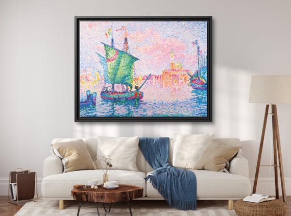 Paul Signac Venice Paul Signac Venice The Pink Cloud Paul Signac Painting Venice Paul Signac Pink Cloud Signac Artwork Famous Art Print