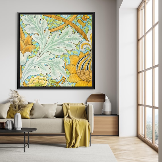 William Morris St.James Famous Pattern Famous Painting William Morris Pattern Print Huge Canvas Home Decor Victorian Wall Art Nouveau Print