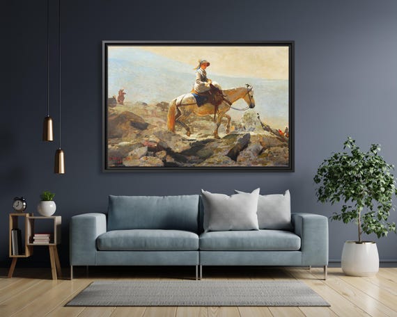 Winslow Homer The Bridle Path White Mountains Winslow Homer Painting Huge Home Decor Wall Art Winslow Homer Horse Painting Winslow Homer