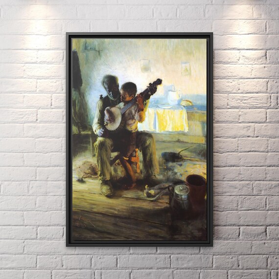 Henry Ossawa Tanner The Banjo Lesson Henry Ossawa Tanner Painting The Banjo Lesson Wall Art Huge Decor The Banjo Lesson 1893 Canvas Print