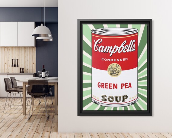 Campbell Soup Can Wall Art Pop Culture Andy Warhol Print Soup Poster Retro Pop Art Soup Warhol Poster Andy Warhol Soup Campbell Pop Art Soup