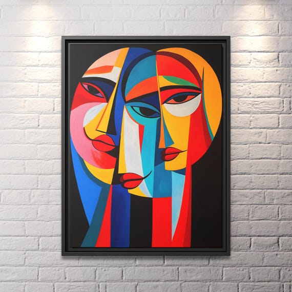 Pablo Picasso Modern Cubism Picasso Print Wall Art Picasso Painting Cubist Artwork Picasso Wall Art Cute Apartment Decor Picasso Poster Art