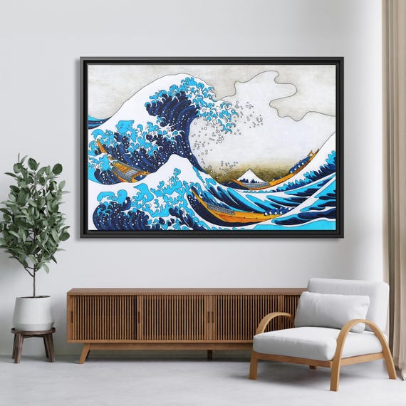 The Great Wave Off Kanagawa Hokusai Art Print The Great Wave Art Hokusai Poster Great Wave Kanagawa Hokusai Wall Art The Great Wave Print