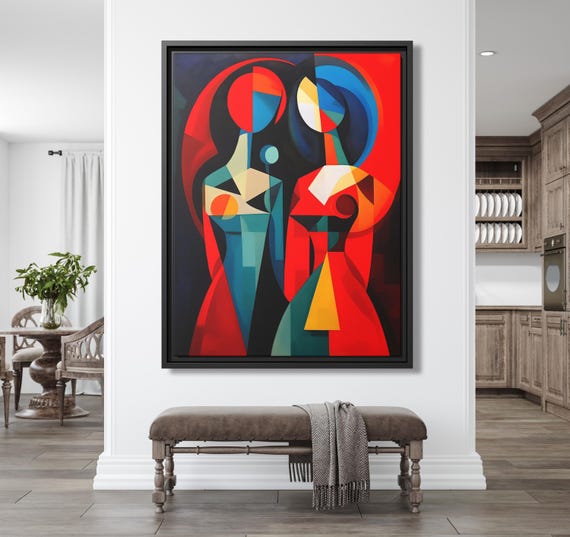 Pablo Picasso Modern Cubism Picasso Print Wall Art Picasso Painting Cubist Artwork Picasso Wall Art Cute Apartment Decor Picasso Poster Art