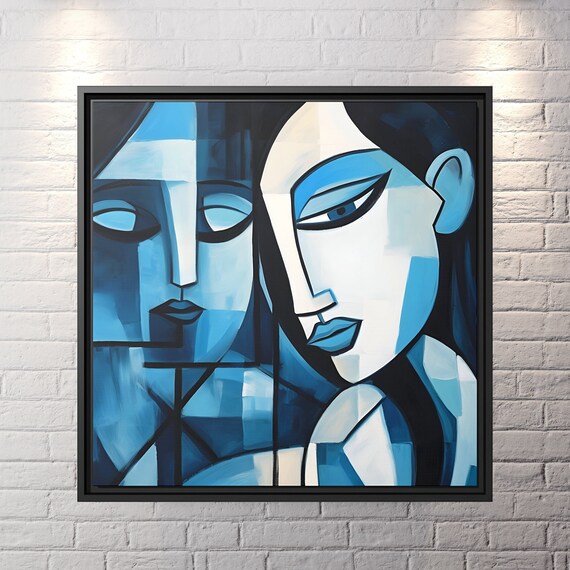 Wall Art Picasso Pint Modern Cubism Painting Picasso Canvas Big Painting Pop Culture Poster Picasso Cubist Wall Art New Homeowner Gift Print