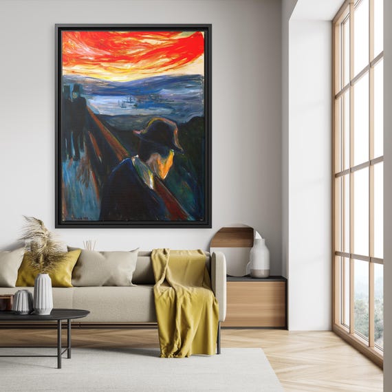 Edvard Munch Despair Edvard Munch Painting Famous Wall Art Edvard Munch Canvas Print Famous Impressionism Wall Art Munch Artwork Famous Art