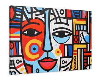 Keith Haring Wall Art Haring Pop Art Keith Haring Pop Artwork Pop Culture Poster Keith Haring Popart Street Art on Canvas Keith Pop Art