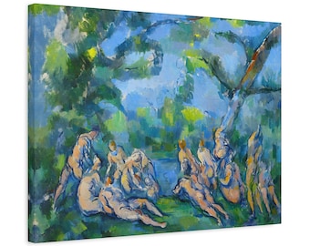 Paul Cézanne The Bathers Paul Cezanne Painting French Painter Cezane Famous Art Print Cézanne Impressionism Painting French Impressionism
