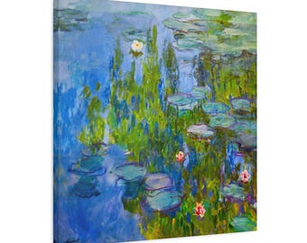 Claude Monet Water Lilies Claude Monet Artwork Monet Lilies Print Famous Art Print Claude Monet Painting Monet Water Lilies Monet Art Print