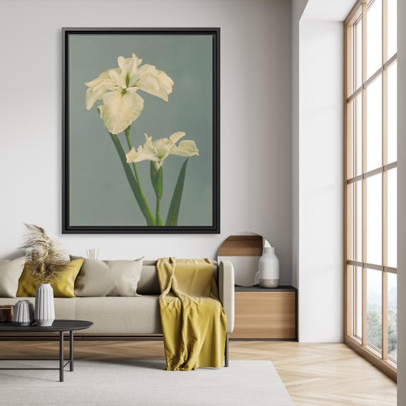Ogawa Kazumasa Iris laevigata of Japanse Iris Ogawa Kazumasa Wall Art Vintage Flower Kazumasa Botanical Print Japanese Art Print Flower Art