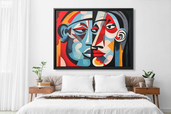 Cubist Painting Pablo Picasso Pint Wall Art Picasso Cubist Artwork Picasso Wall Art Abstract Art Work Picasso Drawing Huge Wall Art Picasso