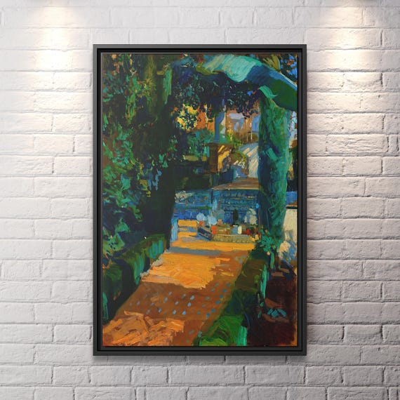 Court of the Dances Joaquín Sorolla y Bastida Joaquín Sorolla Alcazar Sevilla Joaquín Sorolla Court of the Dances Alcazar Sevilla Wall Art