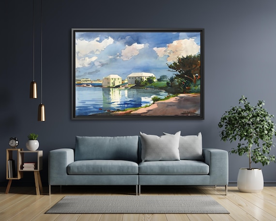 Winslow Homer Salt Kettle Bermuda Winslow Homer Painting Huge Home Decor Wall Art Winslow Homer Painting Homer Landscape Winslow Homer Coast