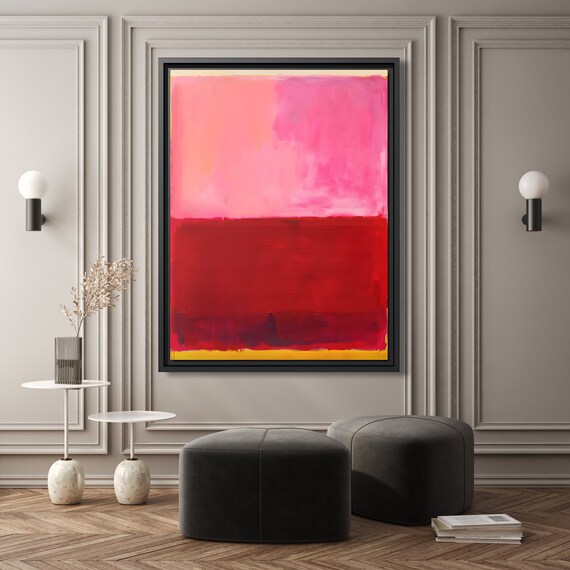 Mark Rothko Wall Art Minimalism Painting Rothko Print Work Mark Rothko Painting Famous Abstract Art Rothko Canvas Large Abstract Painting
