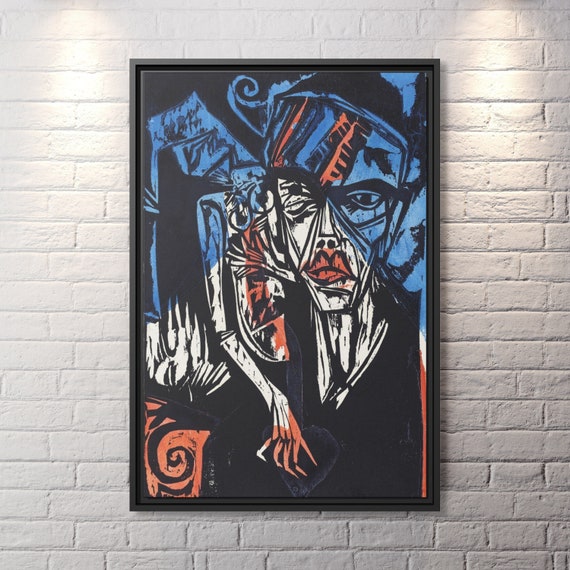 Ernst Kirchner Art Famous Artist Prints Ernst Ludwig Kirchner Print Expressionism Art Figurative Painting Modern Cubism Abstract Art Work