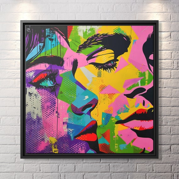 Modern Pop Art Print Pop Art Andy Warhol Painting Pop Culture Wall Art Pop Artwork Warhol Retro Pop Art Colorful Pop Art Painting Colorful