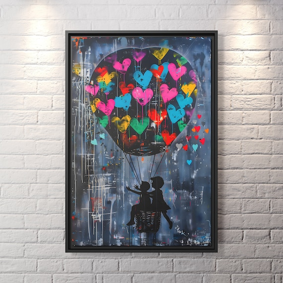 Wall Art Banksy Street Art Banksy Canvas Large Banksy Art Banksy Artwork Graffiti Canvas Art Pop Culture Wall Art New Homeowner Gift Artwork
