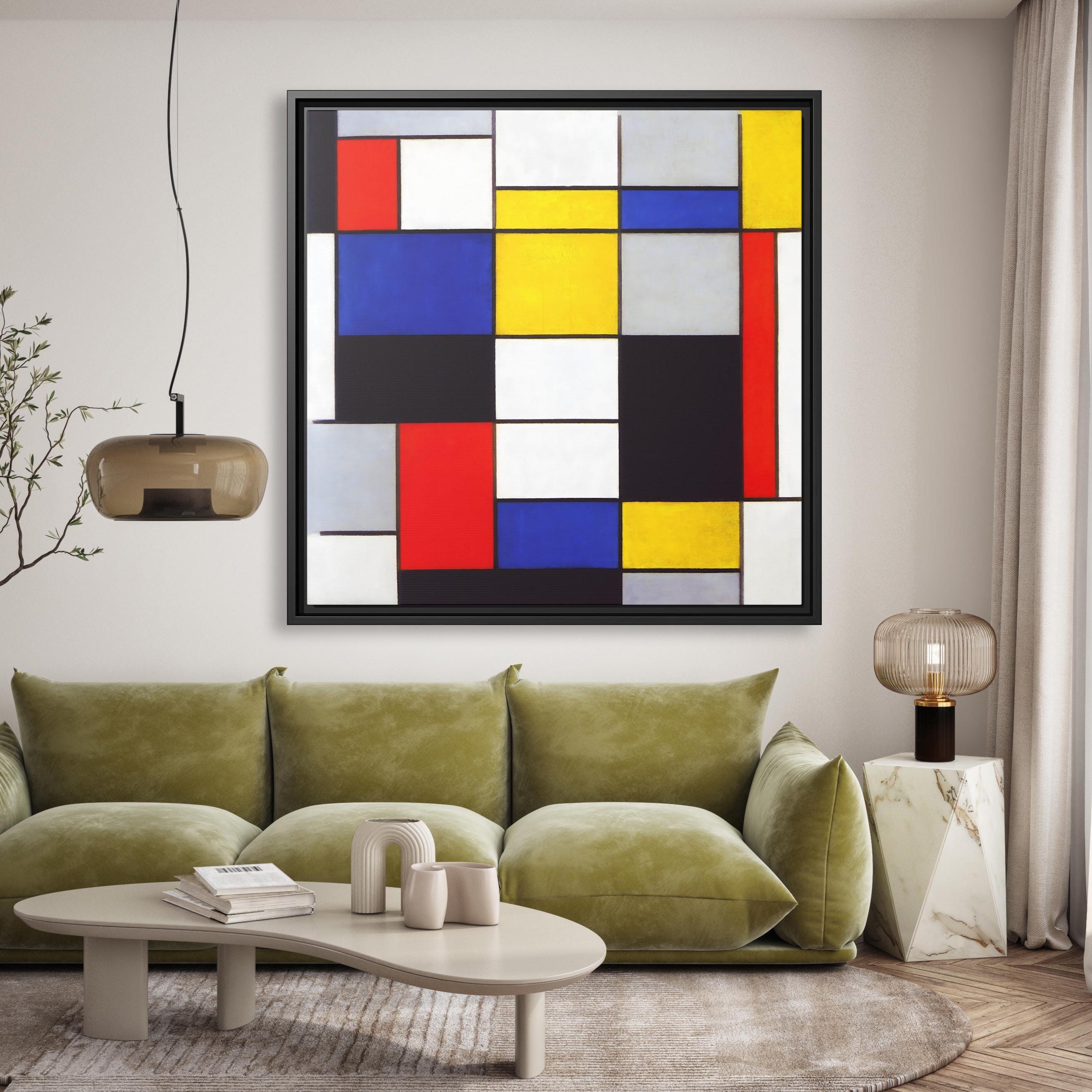 Piet Mondrian Wall Art Abstract Painting Mondrian Dutch Painting Famous ...