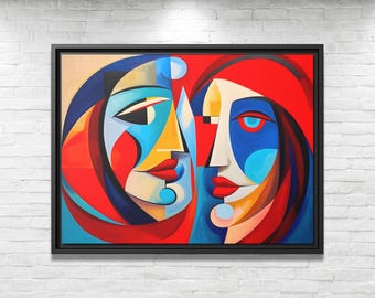 Canvas Print Picasso Cubism Wall Art Picasso Art Decor Extra Large Painting Living room Wall Art Bedroom Painting Picasso Print Art Gift