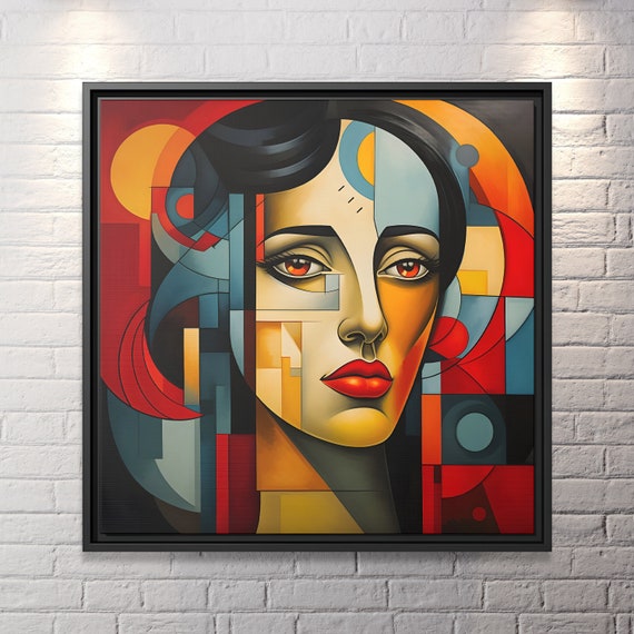 Wall Art Picasso Pint Modern Cubism Painting Picasso Canvas Big Painting Pop Culture Poster Picasso Cubist Wall Art New Homeowner Gift Print