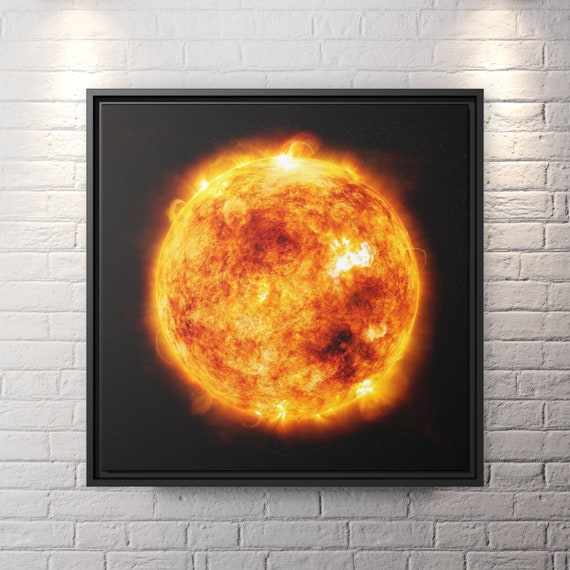 Canvas Print Nasa Sun Wall Art Cosmos Space Wall Art Sun NASA Canvas Print Decor Large Canvas Wall Art Astronomy Print NASA Wall Art Gift