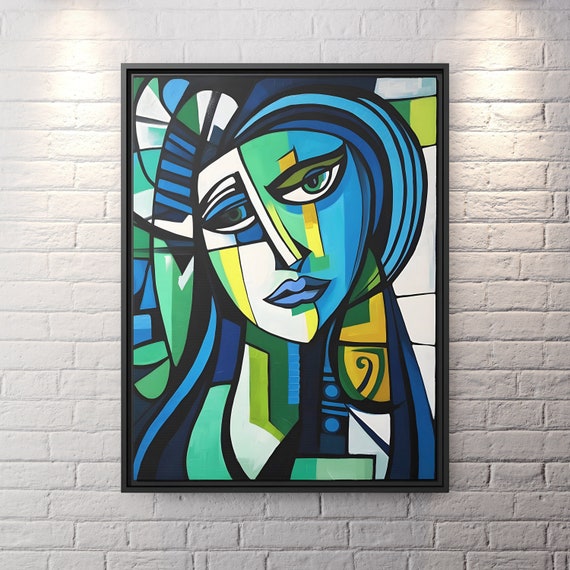 Wall Art Picasso Pint Modern Cubism Painting Picasso Canvas Big Painting Pop Culture Poster Picasso Cubist Wall Art New Homeowner Gift Print