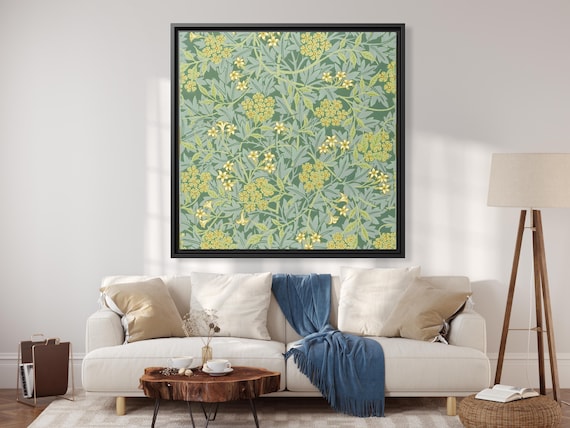 William Morris Jasmine Famous Pattern Famous Painting William Morris Pattern Print Huge Canvas Home Decor Victorian Wall Art Nouveau Print