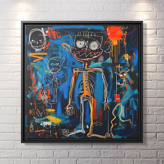 Street Art Canvas Print Abstract Graffiti Art Modern Wall Decor Large Wall Art Urban Art Housewarming Gift Abstract Painting Canvas Print