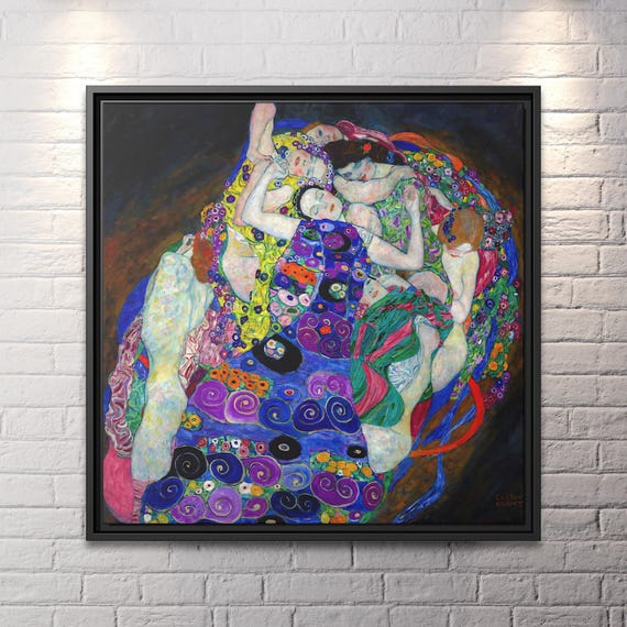 Gustav Klimt The Virgin Gustav Klimt Famous Painting The Maiden Klimt Art Huge Canvas Home Decor The Maiden Wall Decor The Virgin Art Klimt