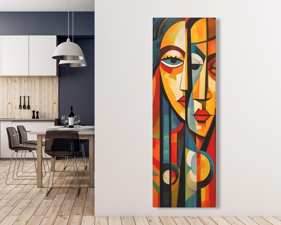 Wall Art Picasso Pint Modern Cubism Painting Picasso Canvas Big Painting Pop Culture Poster Picasso Cubist Wall Art New Homeowner Gift Print