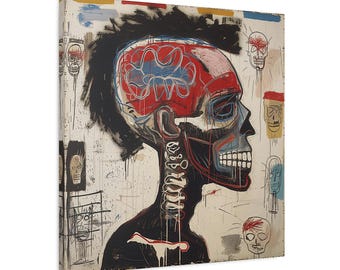 Graffiti Canvas Wall Art Street Art Print Dinosaur King Modern Wall Art King of Street Art Canvas Print Graffiti Art Creative Wall Decor