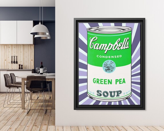 Campbell Soup Can Wall Art Pop Culture Andy Warhol Print Soup Poster Retro Pop Art Soup Warhol Poster Andy Warhol Soup Campbell Pop Art Soup
