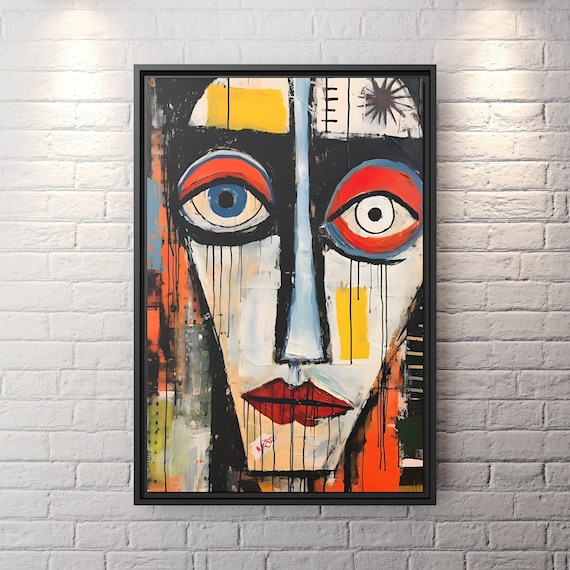 Modern Art Canvas Street Art Print Abstract Wall Art Graffiti Art Print Large Canvas Art Trendy Wall decor Urban Art Canvas Abstract Print