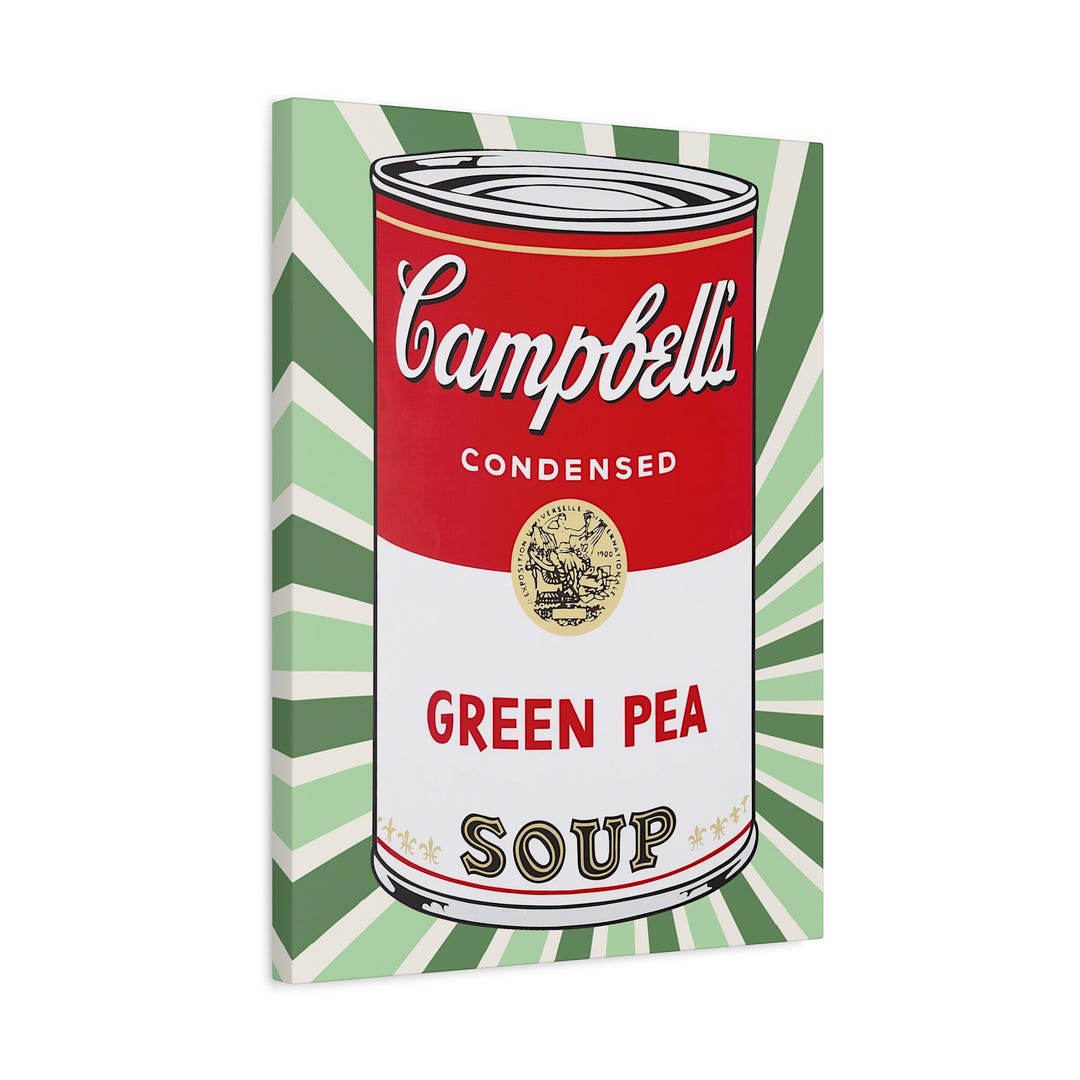 Campbell Soup Can Wall Art Pop Culture Andy Warhol Print Soup Poster ...
