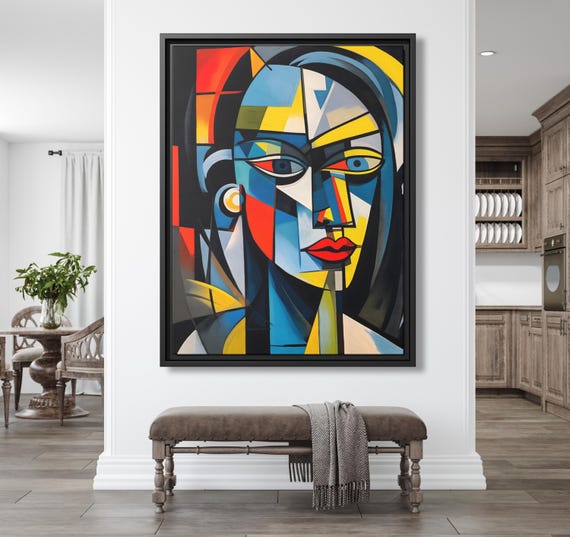 Canvas Print Picasso Cubism Wall Art Picasso Art Decor Extra Large Painting Living room Wall Art Bedroom Painting Picasso Print Art Gift
