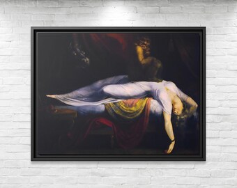 Henry Fuseli The Nightmare Henry Fuseli Painting Fuseli Print Famous Painting Henry Fuseli Wall Art The Nightmare Wall Art Gothic Art Print