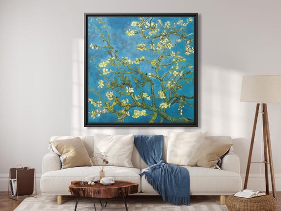 Vincent Van Gogh Almond Blossom Vincent Van Gogh Painting Tree Blossom Wall Art Vincent Van Gogh Canvas Print Van Gogh Artwork Tree Blossom