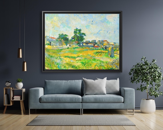 Paul Cézanne Landscape near Paris Paul Cezanne Painting Famous Art Print Paul Cezanne Famous Landscape Painting Provence Print Paul Cezanne